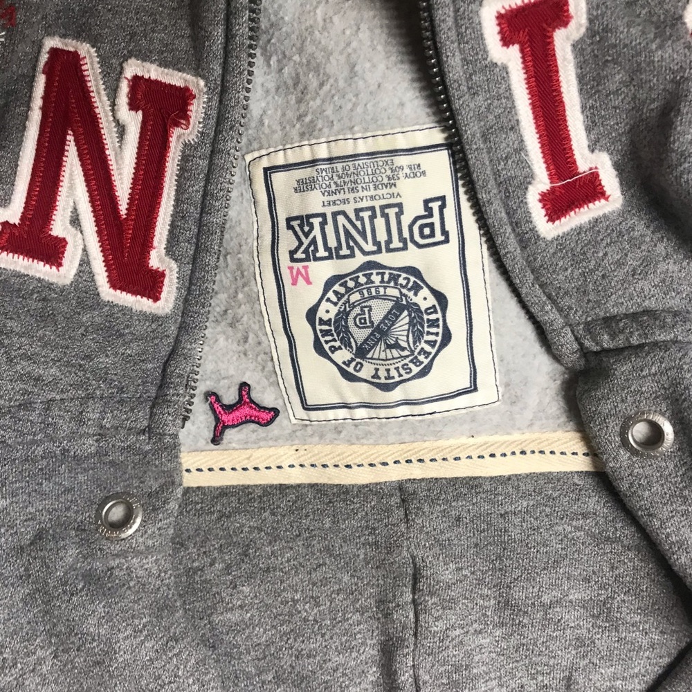 PINK zip up hoodie - Picture 3 of 3